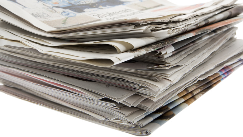 Newspaper, news on paper informs events every day