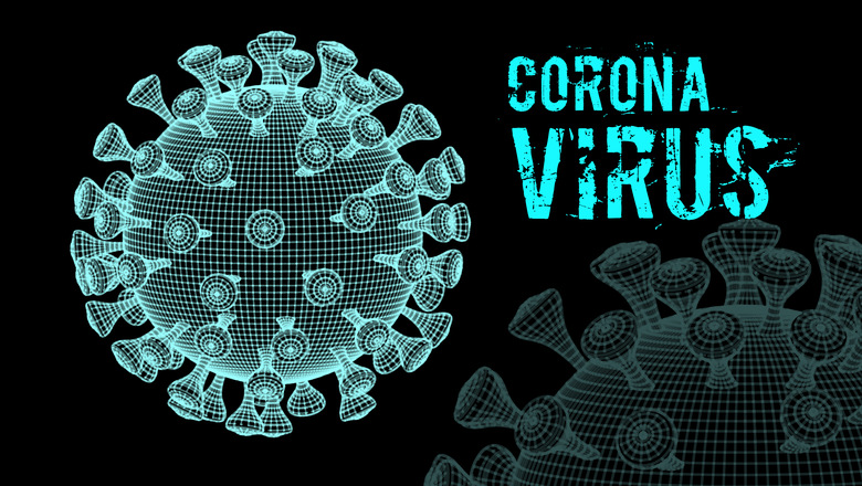 Illustration över viruspartikel