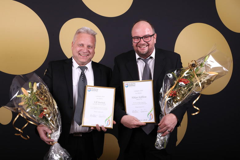 Ulf Jaarnek och Håkan Källbom tilldelas priset årets ledare.