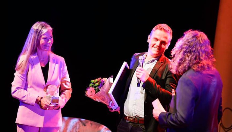 Pontus Nilsson, Byggentreprenad i Jämtland AB tilldelades årets tillväxtföretag.