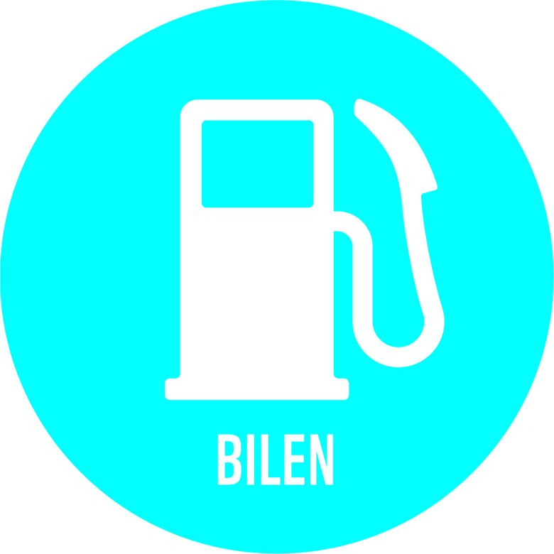 Illustration på en bensinpump